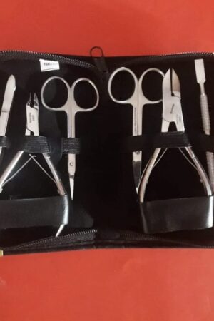 Set de Manicura y Pedicura Profesional Lobo – Kit de 6 Piezas con Estuche